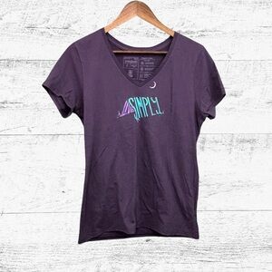 Patagonia Purple Fitted Short Sleeve Tee